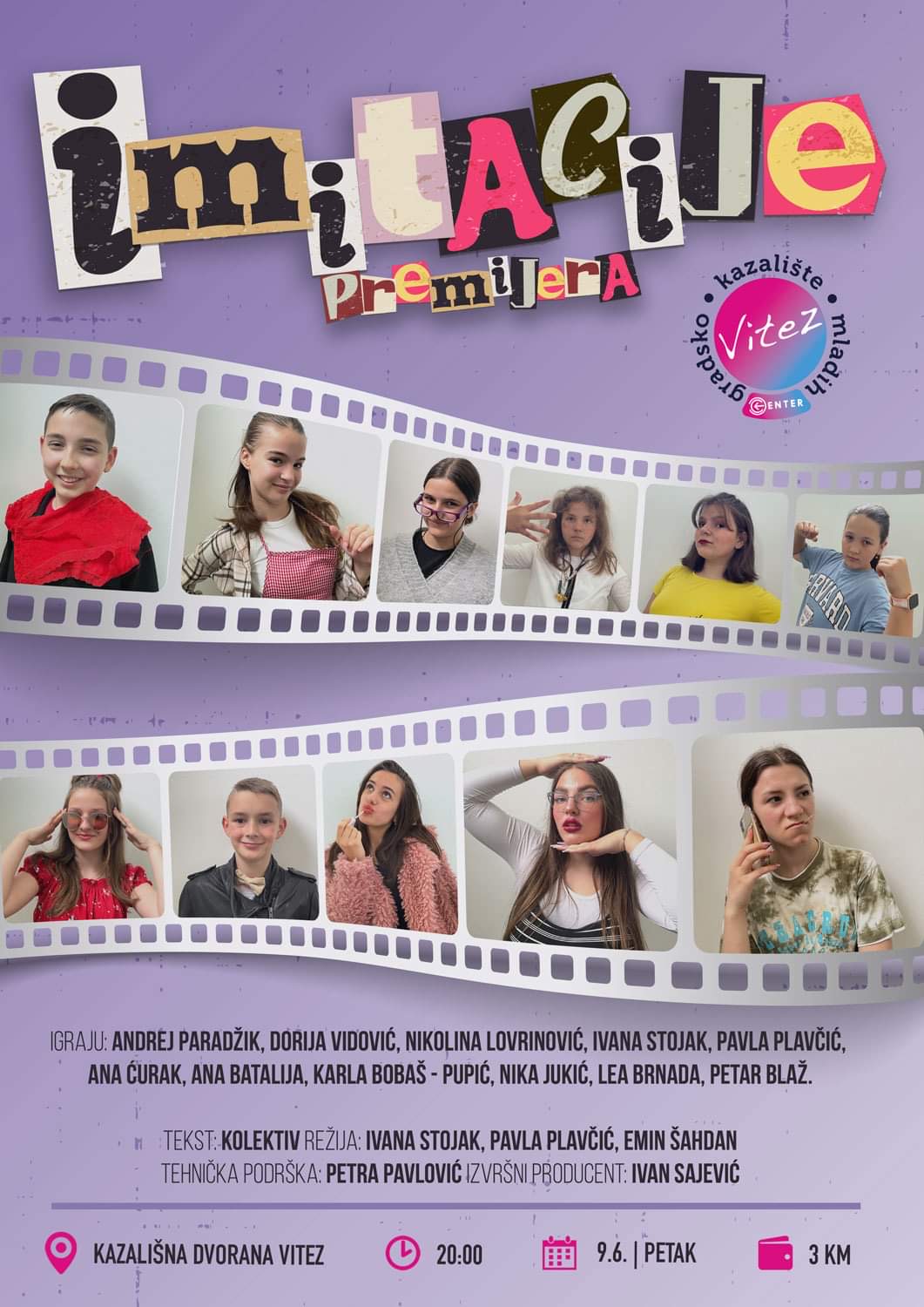 Predstava “Imitacije” u izvođenju Gradskog kazališta mladih Vitez